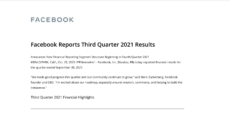 Facebook、総ユーザー数が昨対比 +12%で好調に増加した一方、ATTの影響もあり売上はマイナス成長：2021年Q3の決算報告から