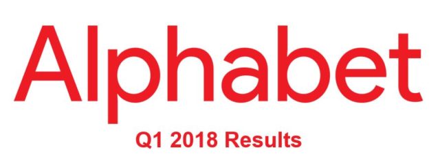 Alphabetの2018年Q1の純利益が約1兆円(94億ドル)を記録：Alphabet2018年Q1の決算報告から