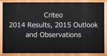 Criteoの2014年度業績および2015年のアウトルックと考察