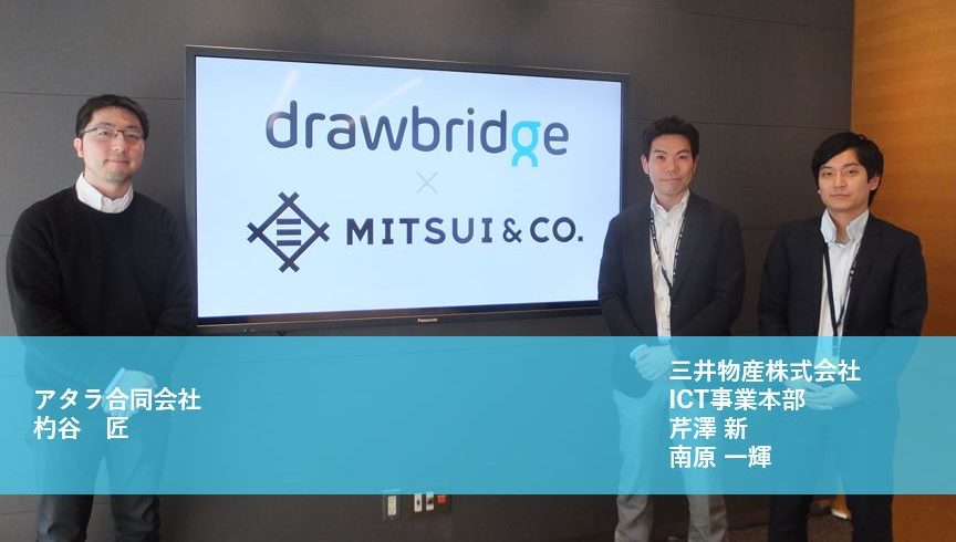 Drawbridgeが可能にする人ベースのマーケティング：三井物産 芹澤新さん、南原一輝さんに聞く