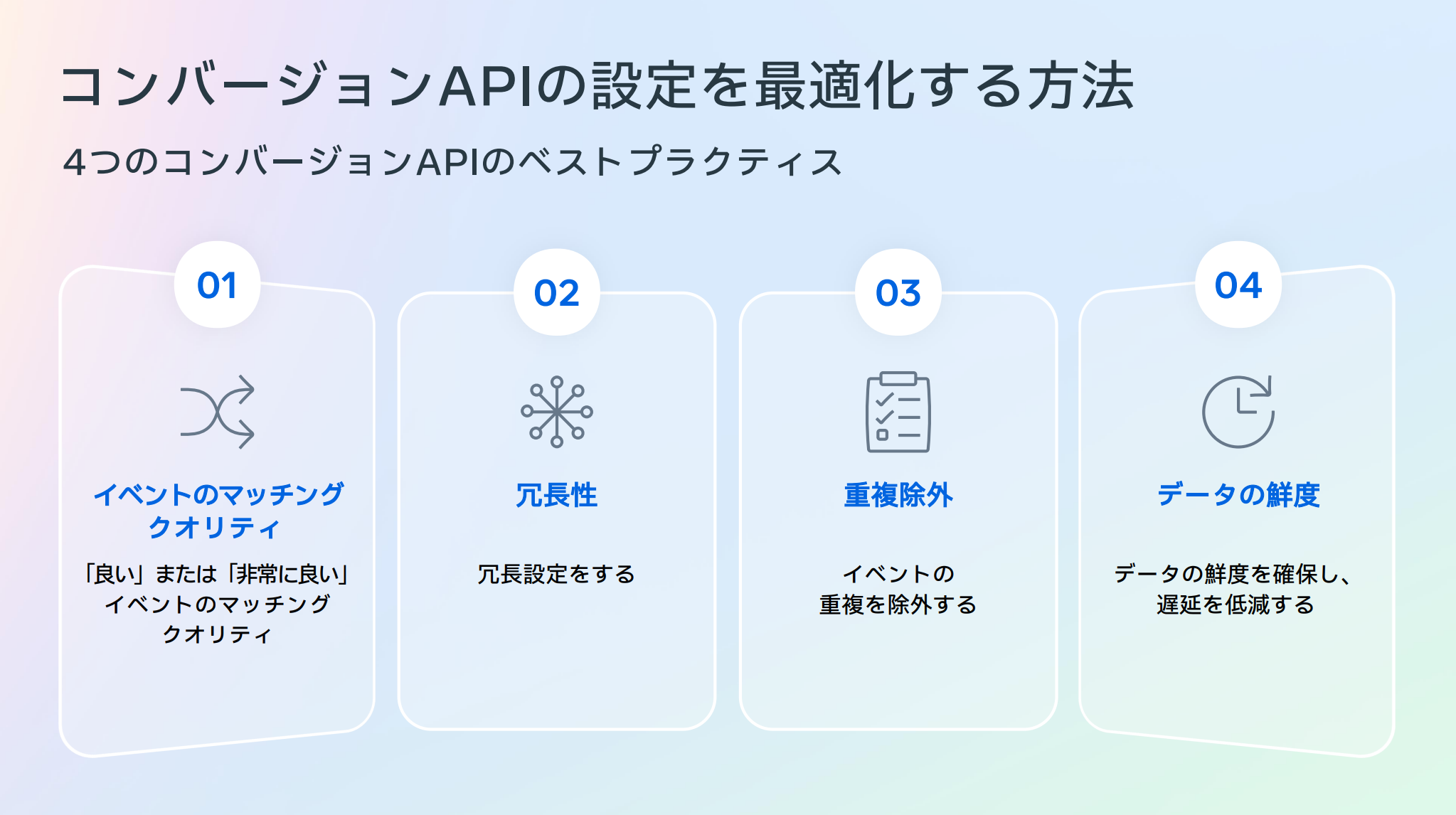 コンバーションAPIの設定を最適化する方法