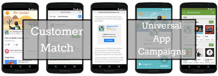 Google AdWords（Google広告）にカスタマーマッチとユニバーサルアプリキャンペーンが登場