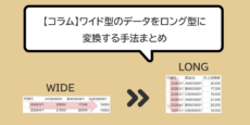 BIツールのためのデータ：ワイド型のデータをロング型に変換する手法まとめ