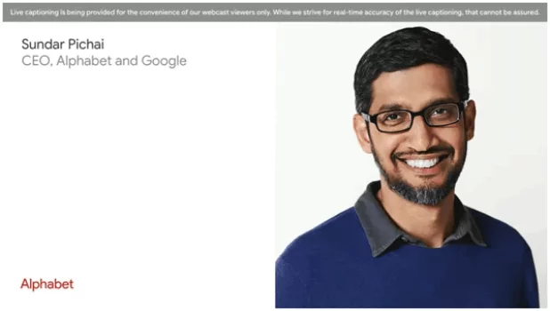 AlphabetとGoogleのCEO サンダー・ピチャイ氏