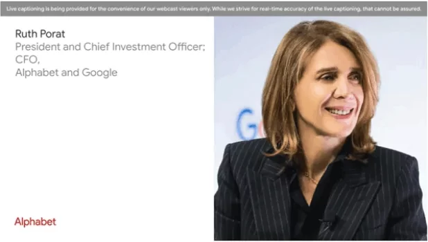 AlphabetとGoogleの社長兼最高投資責任者（CIO）、最高財務責任者（CFO）ルース・ポラット氏